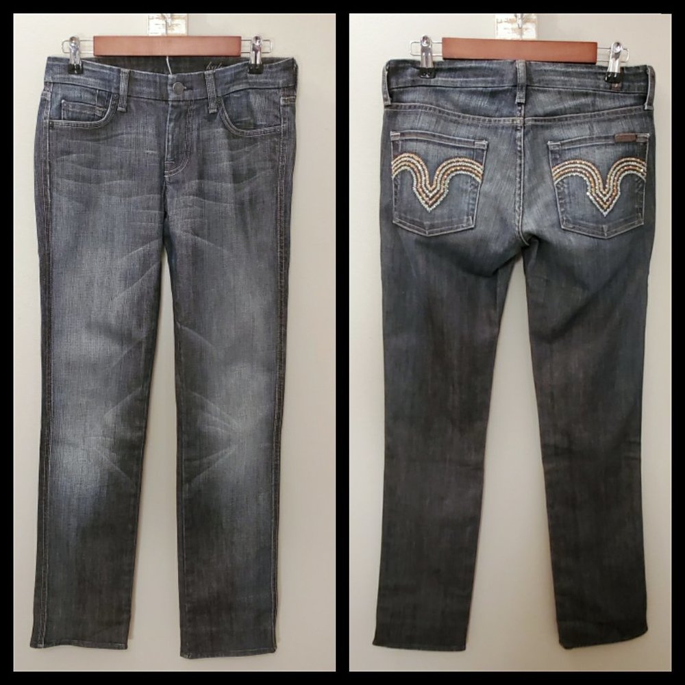7 For All Mankind Kate w/Crystal Detail Jeans - Picture 2 of 8